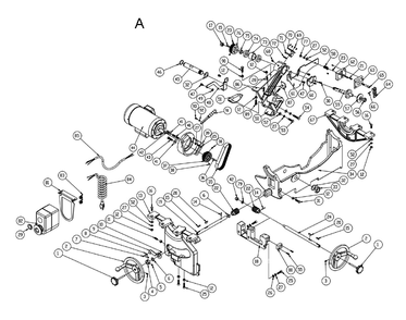 Fig-A Diagram and Parts List for 1720305K  Powermatic Table Saw