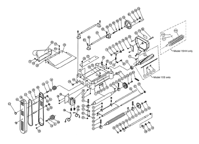 Part Location Diagram of 153000 Powermatic Socket Head Cap Screw