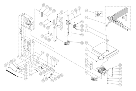 Part Location Diagram of 149968 Powermatic Pan Head Screw