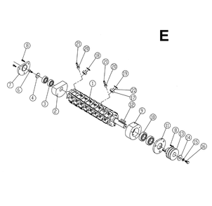 Fig-E Diagram and Parts List for 1791249  Powermatic Planer Jointer