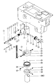 Head_Raising_Assembly Diagram and Parts List for 1150HD  Powermatic Drill Press
