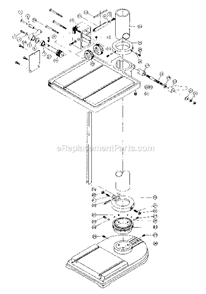 Part Location Diagram of 2797026 Powermatic Production Table Ass'Y