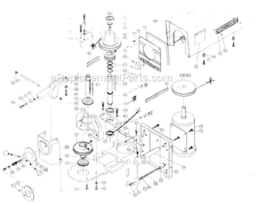 Variable Speed Assembly Diagram and Parts List for 1200 20Inch. Powermatic Drill Press