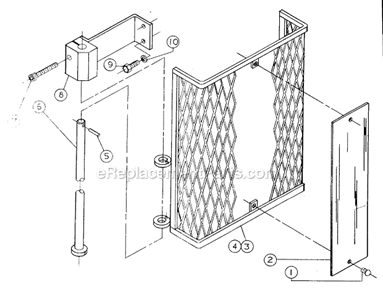 Guard Assembly (Optional) Diagram and Parts List for 1200 20Inch. Powermatic Drill Press