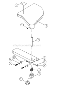Part Location Diagram of TS-0209031 Jet Socket Head Cap Screw
