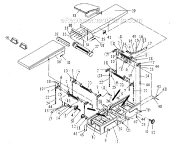 Part Location Diagram of 62859178 Powermatic Push Block
