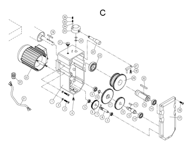Part Location Diagram of 335120 Powermatic 1/4-20 x 1 1/4 Socket Cap S