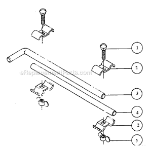 Stop Rod Diagram and Parts List for 143  Powermatic Band Saw