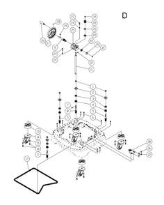 Fig-D Diagram and Parts List for 1280101C  Powermatic Shaper