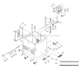 Part Location Diagram of TS-1523011 Powermatic Socket Set Screw