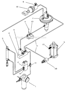 Air_Control_Assembly Diagram and Parts List for 1632 1791251 Powermatic Sander Polisher