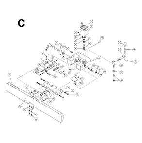 Fig-C Diagram and Parts List for 1610080  Powermatic Planer Jointer