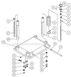 Part Location Diagram of 6292735 Powermatic Column