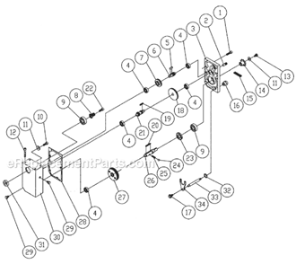 Part Location Diagram of TS-1503041 Jet Socket Head Cap Screw