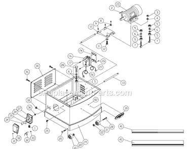 Page D Diagram and Parts List for 209-3 1791297 Powermatic Planer Jointer