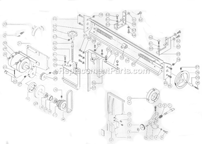 Part Location Diagram of 6710015 Powermatic Socket Head Cap Screw