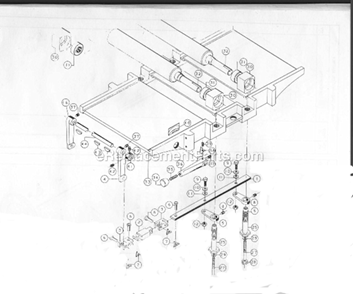 Part Location Diagram of 3684236 Powermatic Dial, Quick Set Depth