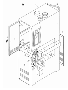 Fig-A Diagram and Parts List for 1790843  Powermatic Sander Grinder