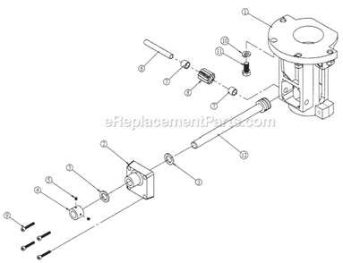 Page C Diagram and Parts List for 25A 1791273 Powermatic Shaper