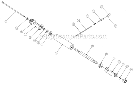 Page D Diagram and Parts List for 25A 1791273 Powermatic Shaper