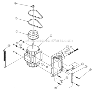 Page E Diagram and Parts List for 25A 1791273 Powermatic Shaper