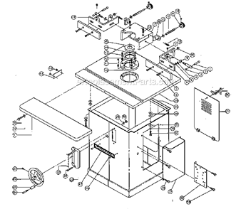 Part Location Diagram of 3186008 Powermatic 8" Standard Extension