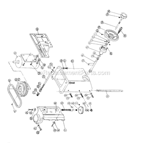 Part Location Diagram of 3582009 Powermatic Saw Raising Lock Pin