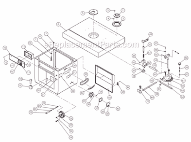 Part Location Diagram of 6293113 Powermatic Knob