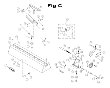 Part Location Diagram of 149860 Powermatic Socket Set Screw 1/4-20x1/4