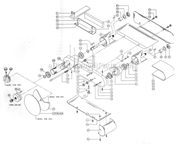 Part Location Diagram of 6206001 Powermatic Garnet Wood Sanding Disc