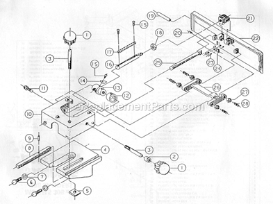 Part Location Diagram of 6716030 Powermatic Screw