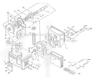 Dust_Collector Diagram and Parts List for 30-B  Powermatic Sander Polisher