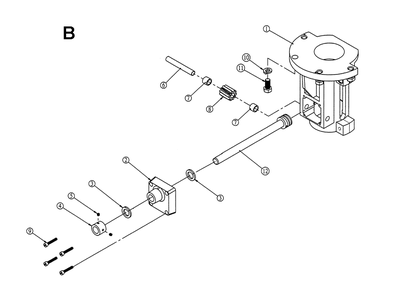 Fig-B Diagram and Parts List for 1791273  Powermatic Shaper