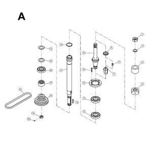 Fig-A Diagram and Parts List for 1791244  Powermatic Shaper