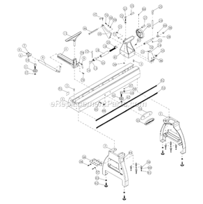 Page B Diagram and Parts List for 4224B  Powermatic Lathe