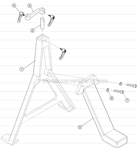 Page H Diagram and Parts List for 4224B  Powermatic Lathe