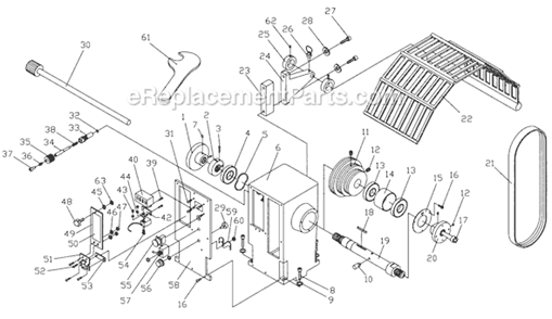 Part Location Diagram of 6295821 Powermatic Bolt