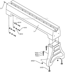 Page C Diagram and Parts List for 4224  Powermatic Lathe