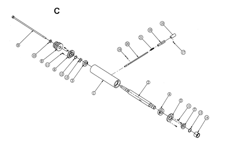 Fig-C Diagram and Parts List for 1791274  Powermatic Shaper
