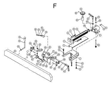Part Location Diagram of 151734 Powermatic Socket Head Cap Screw