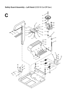 Part Location Diagram of 158981 Powermatic Socket Head Cap Screw