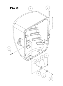 Fig-C Diagram and Parts List for PM23150K  Powermatic Table Saw