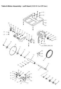 Part Location Diagram of 303767 Powermatic Socket Head Cap Screw 6x40