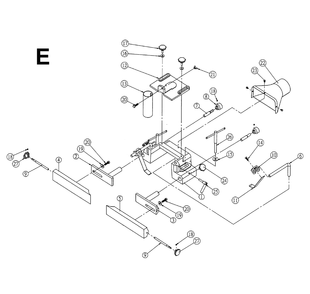 Fig-E Diagram and Parts List for 1791274  Powermatic Shaper