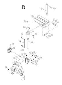 Fig-D Diagram and Parts List for 1794224K  Powermatic Lathe