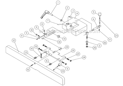 Part Location Diagram of 6285945 Powermatic Knob