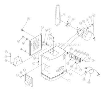 Page A Diagram and Parts List for 54HH 1791317K Powermatic Planer Jointer
