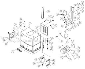 Part Location Diagram of PM2000-298 Powermatic Safety Key For Switch
