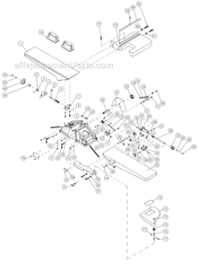 Page A Diagram and Parts List for 60HH 1610086K Powermatic Planer Jointer