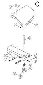 Part Location Diagram of 150098 Powermatic Set Screw